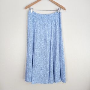 H&M Floral Print Midi Skirt Size 8